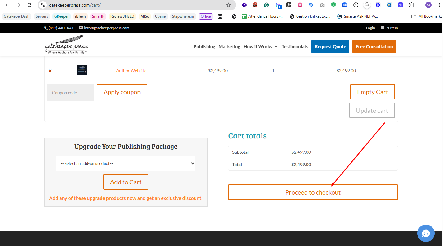 Step 4: Proceed to Checkout